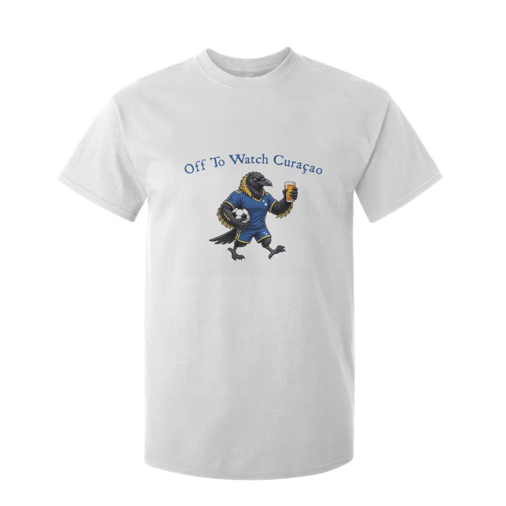 Funny Curacao Bird Soccer Fan Gift T Shirt For Kid Off To Watch Curaçao TS12 White Print Your Wear