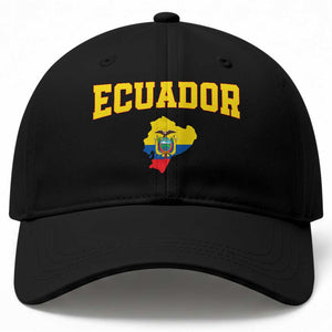 Proud Ecuadorian Map Baseball Cap Ecuador Roots Heritage Pride TS12 Print Your Wear