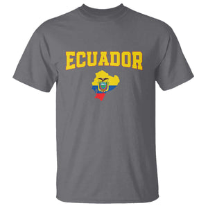 Proud Ecuadorian Map T Shirt Ecuador Roots Heritage Pride TS12 Charcoal Print Your Wear