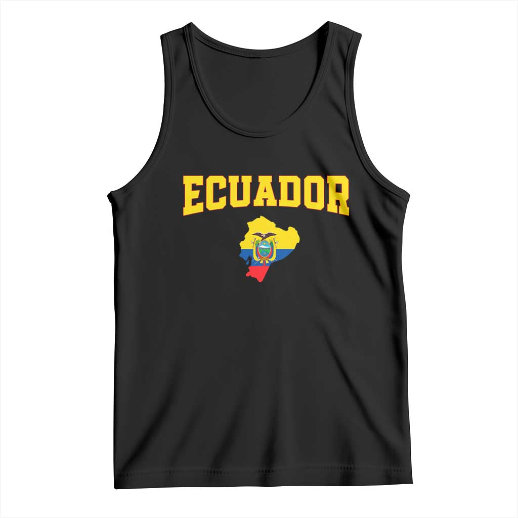 Proud Ecuadorian Map Tank Top Ecuador Roots Heritage Pride TS12 Black Print Your Wear