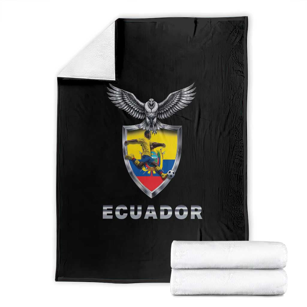 Ecuador Soccer Lover Throw Blanket Proud Ecuadorian Game Day Gift TS12 Black Print Your Wear