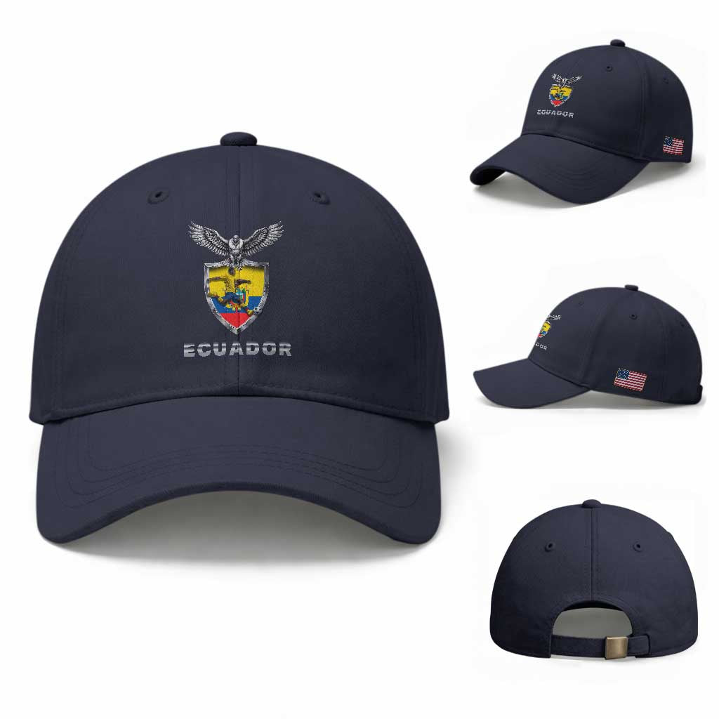 Ecuador Soccer Lover Baseball Cap Proud Ecuadorian Game Day Gift TS12 Baseball Cap Universal Fit Navy Print Your Wear