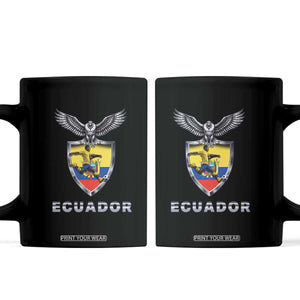 Ecuador Soccer Lover Coffee Mug Proud Ecuadorian Game Day Gift TS12 Black Print Your Wear