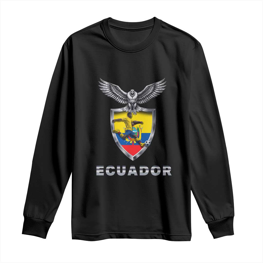 Ecuador Soccer Lover Long Sleeve Shirt Proud Ecuadorian Game Day Gift TS12 Black Print Your Wear