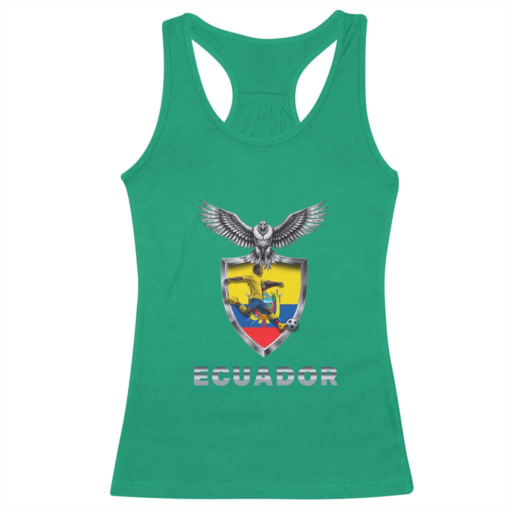 Ecuador Soccer Lover Racerback Tank Top Proud Ecuadorian Game Day Gift TS12 Irish Green Print Your Wear