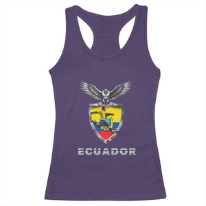 Ecuador Soccer Lover Racerback Tank Top Proud Ecuadorian Game Day Gift TS12 Purple Print Your Wear