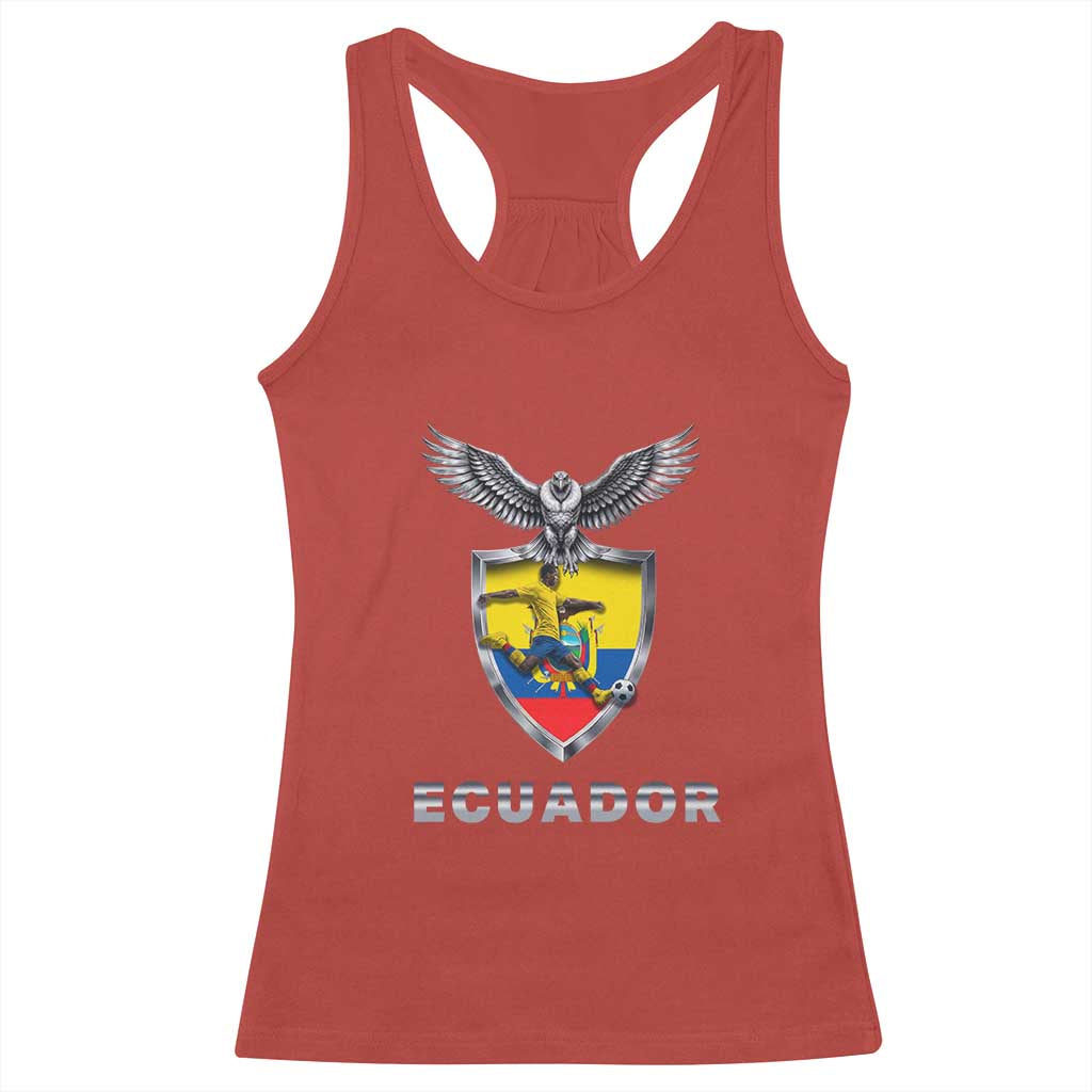 Ecuador Soccer Lover Racerback Tank Top Proud Ecuadorian Game Day Gift TS12 Red Print Your Wear