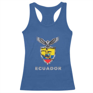 Ecuador Soccer Lover Racerback Tank Top Proud Ecuadorian Game Day Gift TS12 Royal Blue Print Your Wear