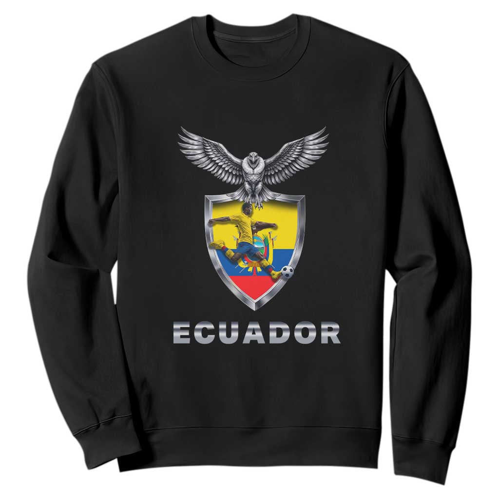 Ecuador Soccer Lover Sweatshirt Proud Ecuadorian Game Day Gift TS12 Black Print Your Wear