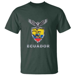 Ecuador Soccer Lover T Shirt Proud Ecuadorian Game Day Gift TS12 Dark Forest Green Print Your Wear