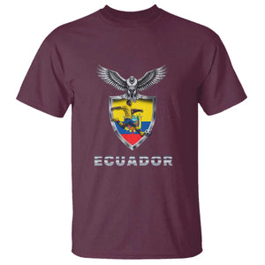 Ecuador Soccer Lover T Shirt Proud Ecuadorian Game Day Gift TS12 Maroon Print Your Wear