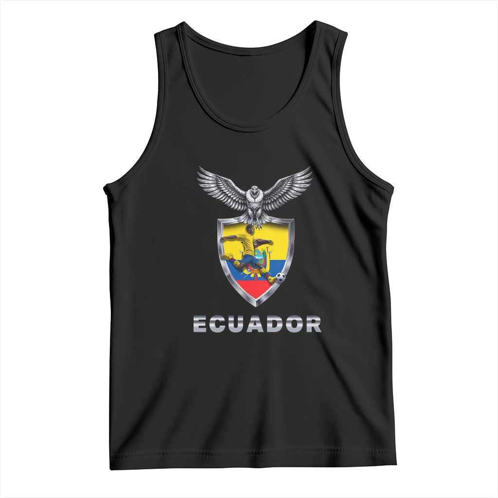 Ecuador Soccer Lover Tank Top Proud Ecuadorian Game Day Gift TS12 Black Print Your Wear