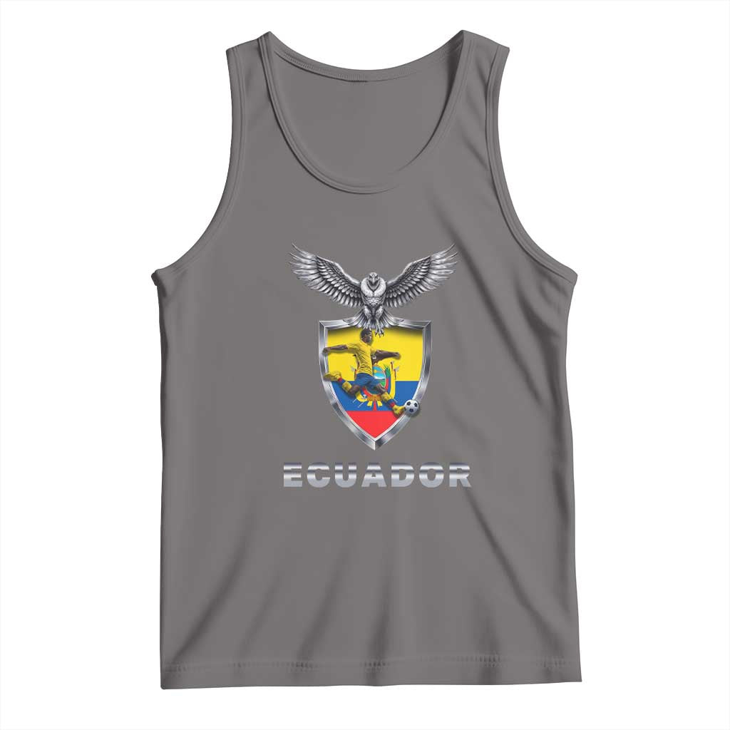 Ecuador Soccer Lover Tank Top Proud Ecuadorian Game Day Gift TS12 Deep Heather Print Your Wear