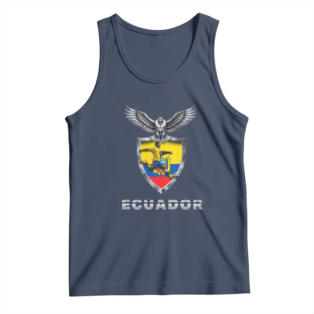 Ecuador Soccer Lover Tank Top Proud Ecuadorian Game Day Gift TS12 Navy Print Your Wear