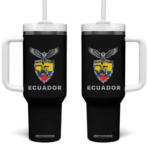 Ecuador Soccer Lover Tumbler With Handle Proud Ecuadorian Game Day Gift TS12 One Size: 40 oz Black Print Your Wear
