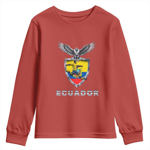 Ecuador Soccer Lover Youth Sweatshirt Proud Ecuadorian Game Day Gift TS12 Red Print Your Wear