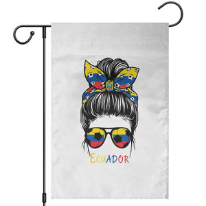 Ecuador Soccer Garden Flag Chica Ecuatoriana Pride Game Day Gift TS12 White Print Your Wear