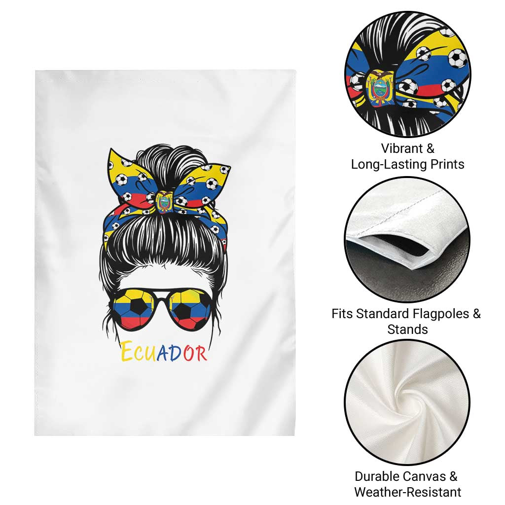 Ecuador Soccer Garden Flag Chica Ecuatoriana Pride Game Day Gift TS12 Print Your Wear