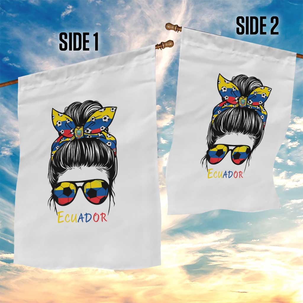 Ecuador Soccer Garden Flag Chica Ecuatoriana Pride Game Day Gift TS12 Print Your Wear