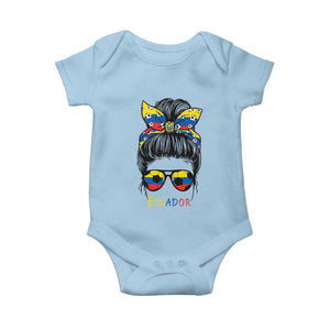 Ecuador Soccer Baby Onesie Chica Ecuatoriana Pride Game Day Gift TS12 Light Blue Print Your Wear