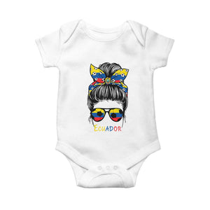 Ecuador Soccer Baby Onesie Chica Ecuatoriana Pride Game Day Gift TS12 White Print Your Wear