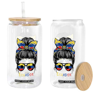 Ecuador Soccer Glass Can Chica Ecuatoriana Pride Game Day Gift TS12 Print Your Wear