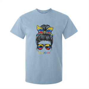Ecuador Soccer T Shirt For Kid Chica Ecuatoriana Pride Game Day Gift TS12 Light Blue Print Your Wear