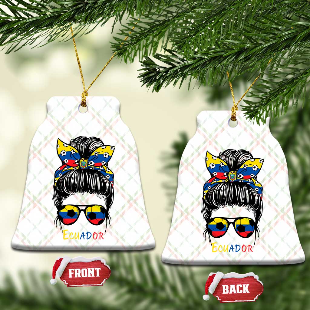 Ecuador Soccer Ceramic Ornament Chica Ecuatoriana Pride Game Day Gift TS12 Print Your Wear