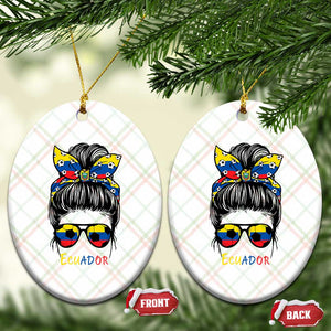 Ecuador Soccer Ceramic Ornament Chica Ecuatoriana Pride Game Day Gift TS12 Print Your Wear