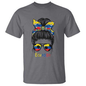 Ecuador Soccer T Shirt Chica Ecuatoriana Pride Game Day Gift TS12 Charcoal Print Your Wear