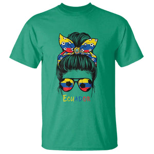 Ecuador Soccer T Shirt Chica Ecuatoriana Pride Game Day Gift TS12 Irish Green Print Your Wear
