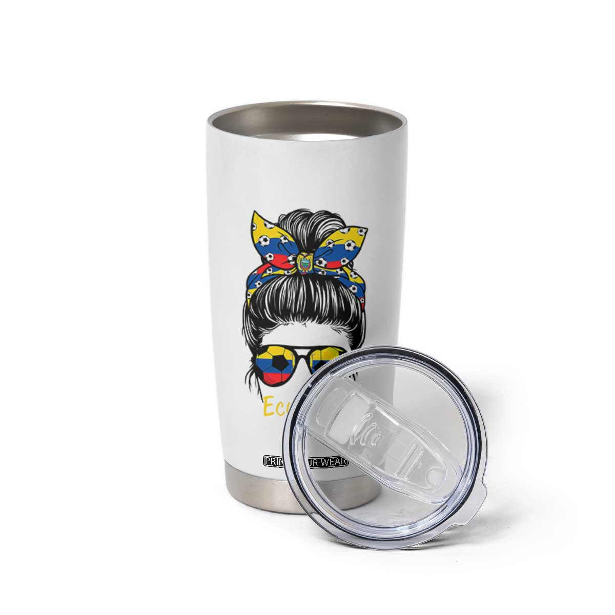 Ecuador Soccer Tumbler Cup Chica Ecuatoriana Pride Game Day Gift TS12 Print Your Wear