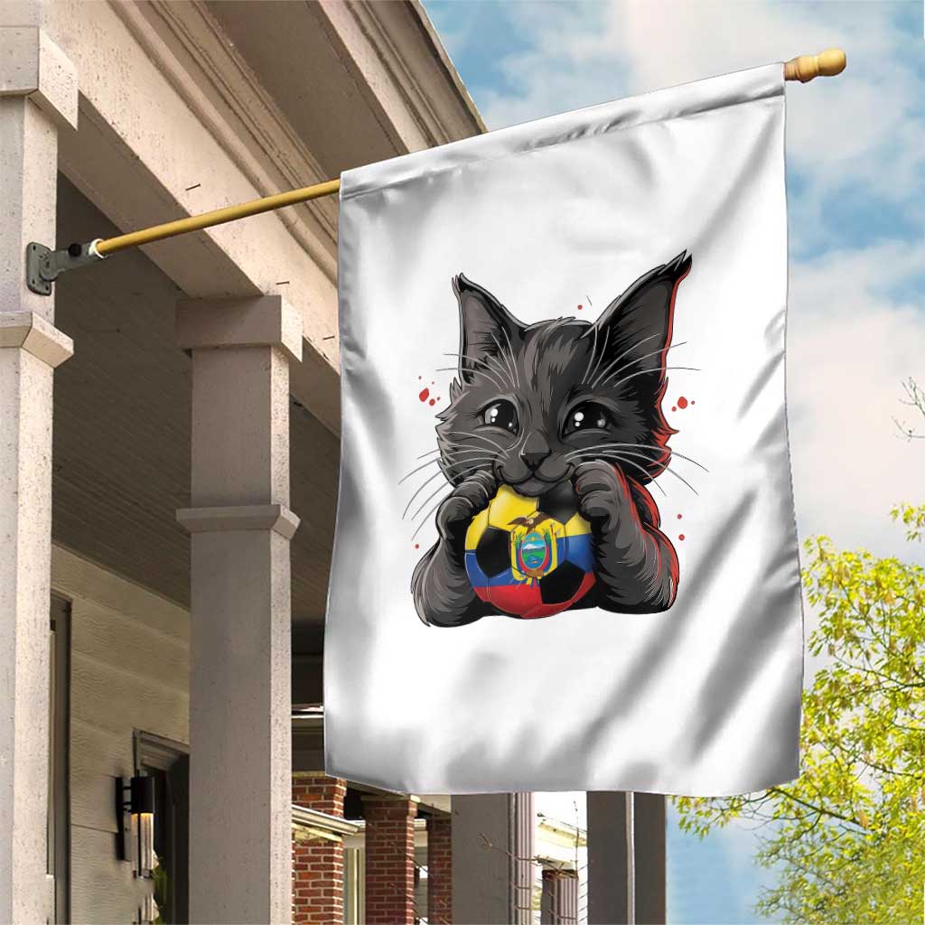 Ecuador Black Cat Soccer Game Day Garden Flag Cat Lover Gift TS12 Print Your Wear
