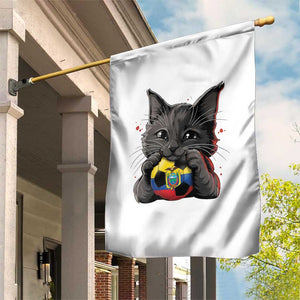 Ecuador Black Cat Soccer Game Day Garden Flag Cat Lover Gift TS12 Print Your Wear