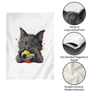 Ecuador Black Cat Soccer Game Day Garden Flag Cat Lover Gift TS12 Print Your Wear