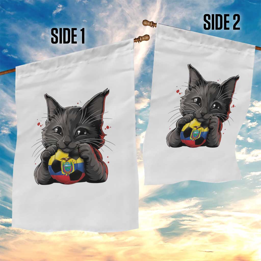 Ecuador Black Cat Soccer Game Day Garden Flag Cat Lover Gift TS12 Print Your Wear