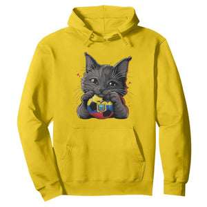 Ecuador Black Cat Soccer Game Day Hoodie Cat Lover Gift TS12 Daisy Print Your Wear
