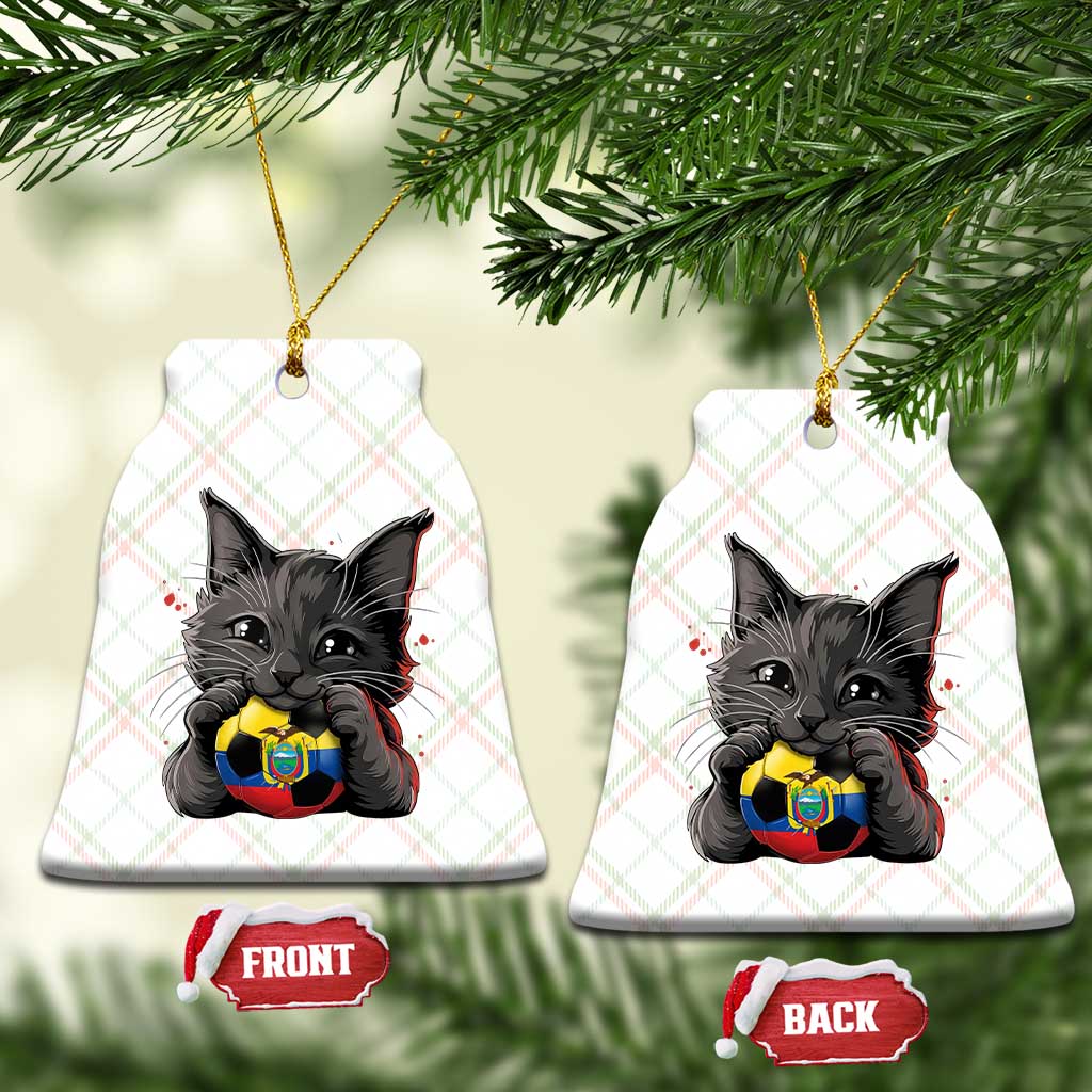 Ecuador Black Cat Soccer Game Day Ceramic Ornament Cat Lover Gift TS12 Print Your Wear