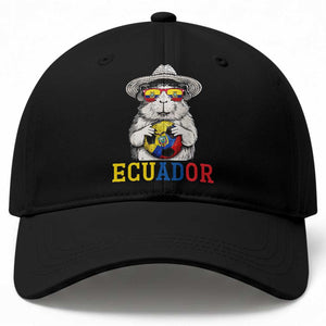 Funny Ecuador Guinea Pig Soccer Fan Baseball Cap Cavy Lover Gift TS12 Print Your Wear