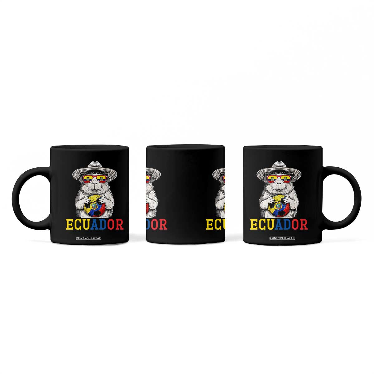 Funny Ecuador Guinea Pig Soccer Fan Coffee Mug Cavy Lover Gift TS12 Print Your Wear