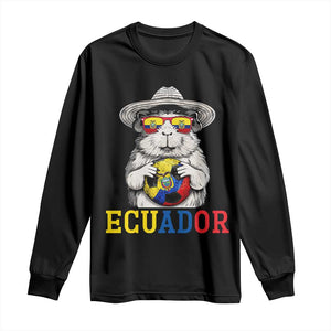 Funny Ecuador Guinea Pig Soccer Fan Long Sleeve Shirt Cavy Lover Gift TS12 Black Print Your Wear