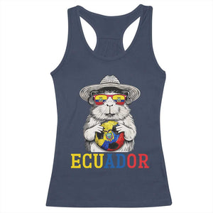 Funny Ecuador Guinea Pig Soccer Fan Racerback Tank Top Cavy Lover Gift TS12 Navy Print Your Wear