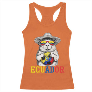 Funny Ecuador Guinea Pig Soccer Fan Racerback Tank Top Cavy Lover Gift TS12 Orange Print Your Wear