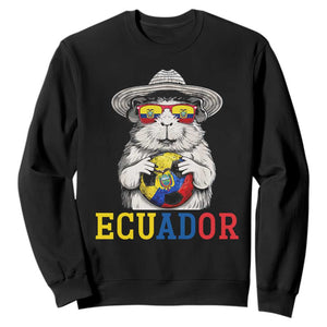 Funny Ecuador Guinea Pig Soccer Fan Sweatshirt Cavy Lover Gift TS12 Black Print Your Wear