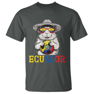 Funny Ecuador Guinea Pig Soccer Fan T Shirt Cavy Lover Gift TS12 Dark Heather Print Your Wear