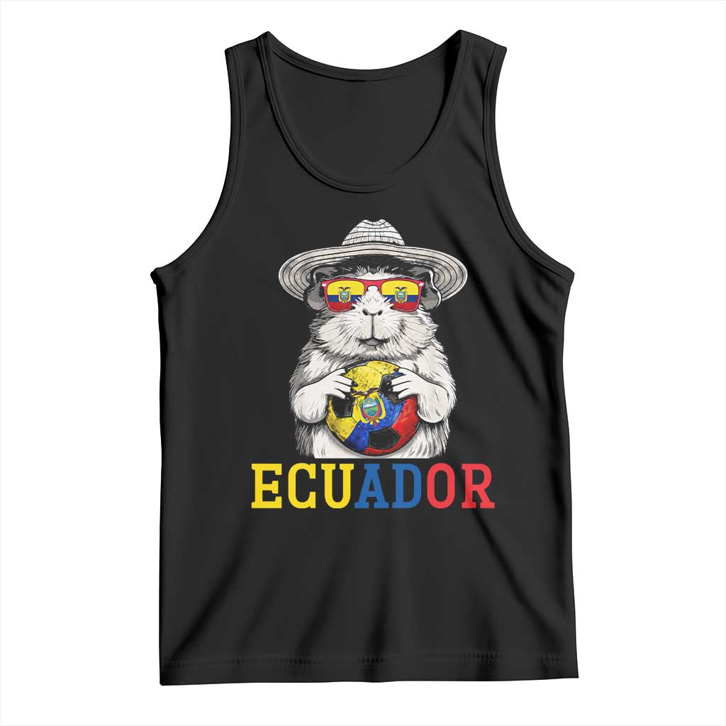 Funny Ecuador Guinea Pig Soccer Fan Tank Top Cavy Lover Gift TS12 Black Print Your Wear