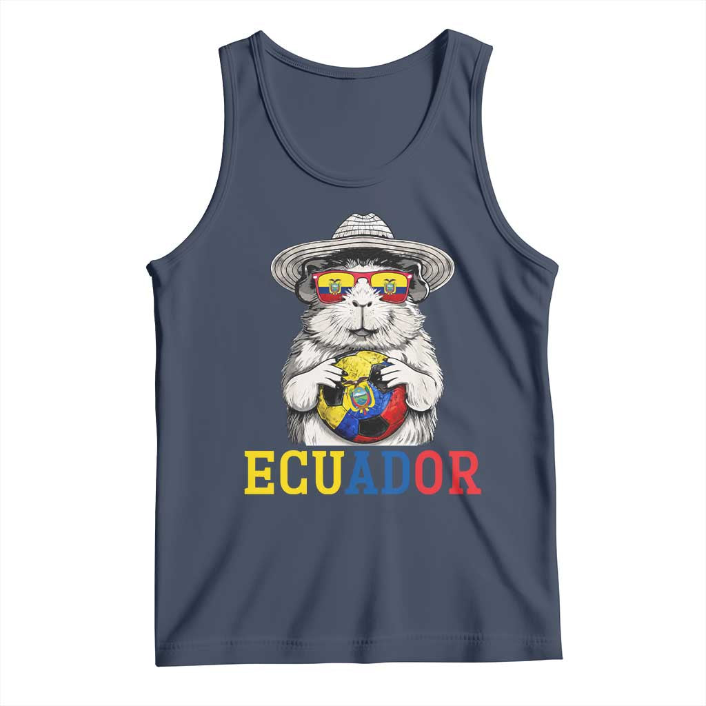 Funny Ecuador Guinea Pig Soccer Fan Tank Top Cavy Lover Gift TS12 Navy Print Your Wear