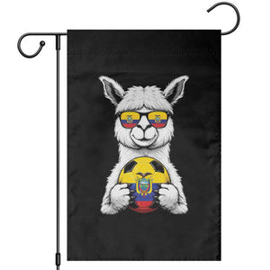 Funny Ecuador Alpaca Soccer Lover Garden Flag South American Pride Gift TS12 Black Print Your Wear
