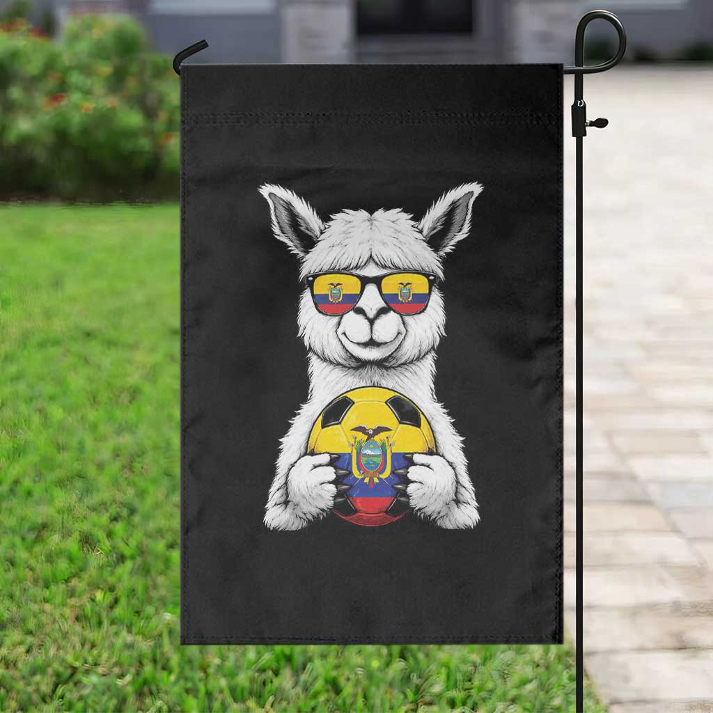 Funny Ecuador Alpaca Soccer Lover Garden Flag South American Pride Gift TS12 Print Your Wear