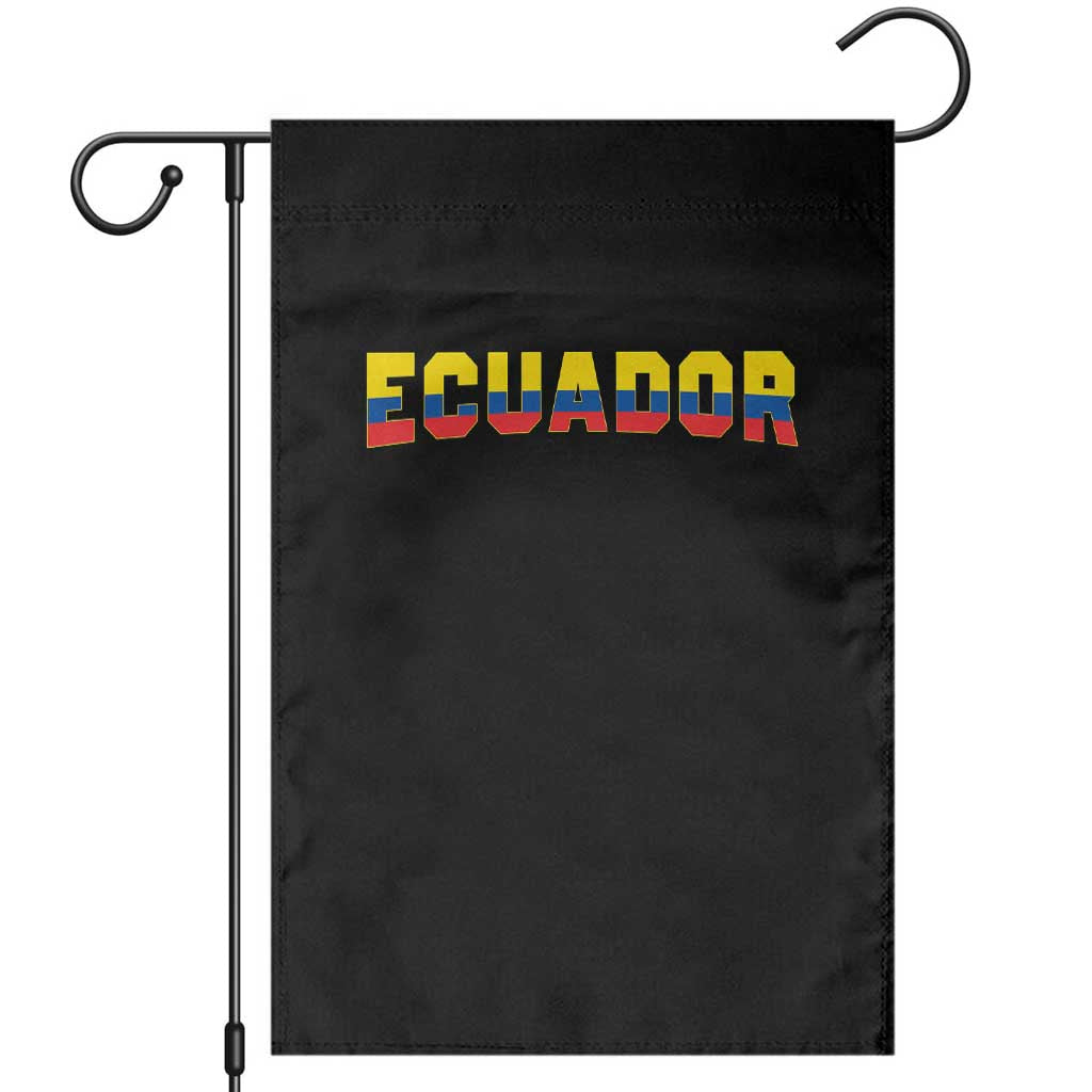 Vintage Ecuador Roots Garden Flag Latin Heritage Pride Gift TS12 Black Print Your Wear